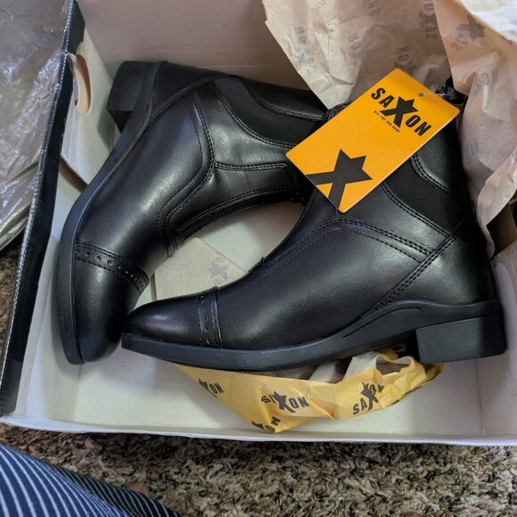 Saxon Syntovia Zip Paddock Boots Ladies Size 7 - Picture 3 of 4